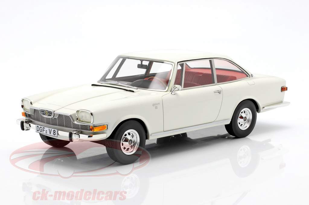 Glas 2600 V8 Bouwjaar 1966 wit 1:18 Schuco