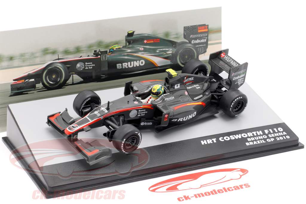 Bruno Senna HRT F110 #21 brasiliano GP formula 1 2010 1:43 Altaya