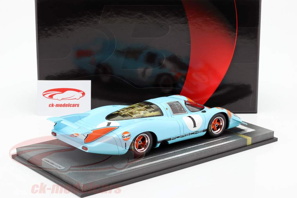 Porsche 917 LH #1 Gulf presentazione auto 1969 1:18 BBR