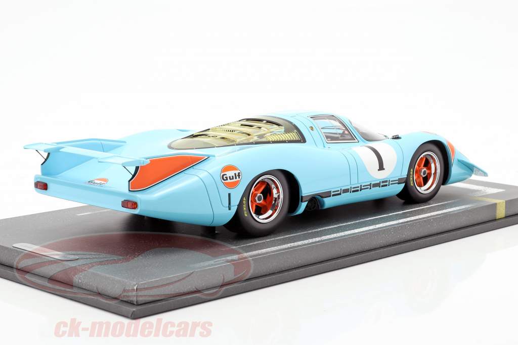 Porsche 917 LH #1 Gulf presentazione auto 1969 1:18 BBR