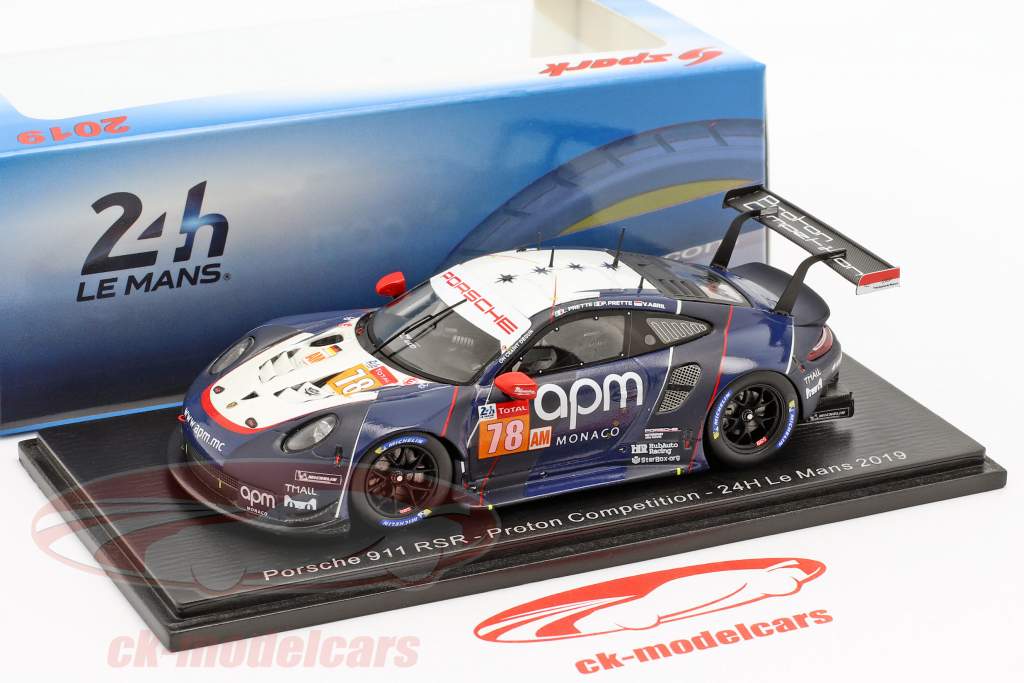 Porsche 911 RSR #78 24h LeMans 2019 Proton Competition 1:43 Spark