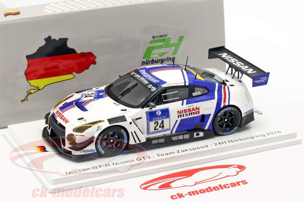 Nissan GT-R Nismo GT3 #24 24h Nürburgring 2016 Team Zakspeed 1:43 Spark