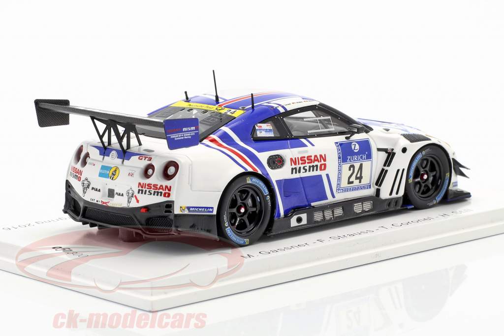 Nissan GT-R Nismo GT3 #24 24h Nürburgring 2016 Team Zakspeed 1:43 Spark