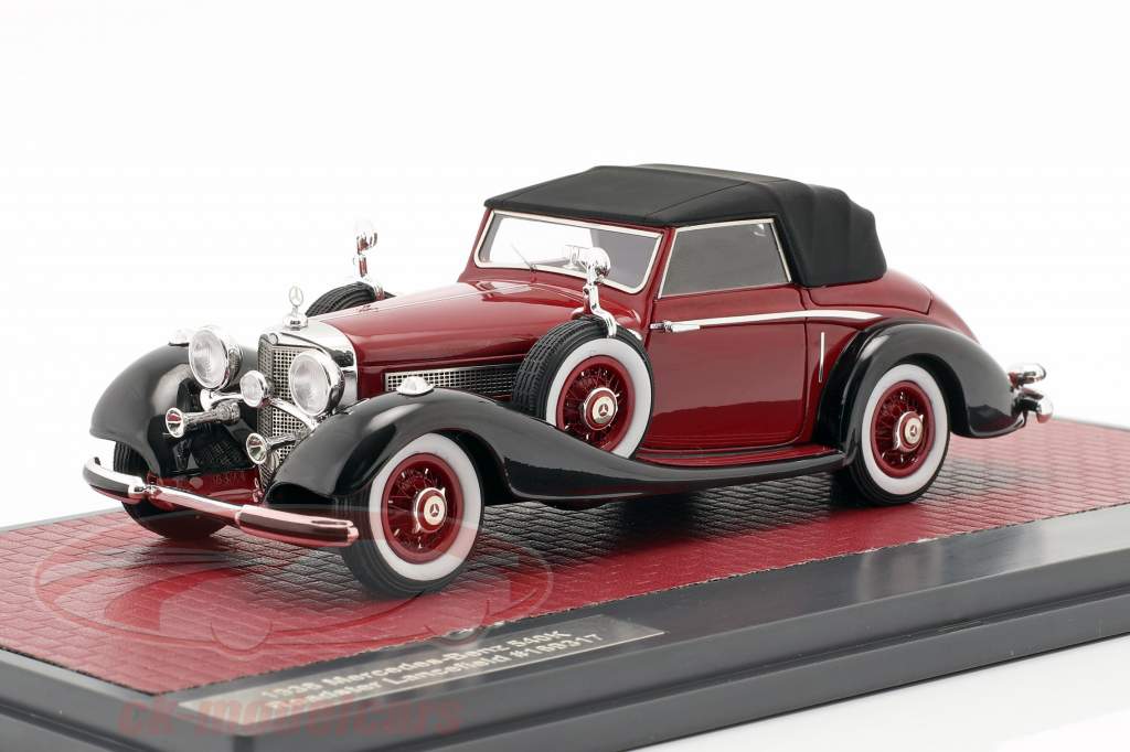 Mercedes-Benz 540K Roadster Lancefield Closed Top 1938 rosso 1:43 Matrix