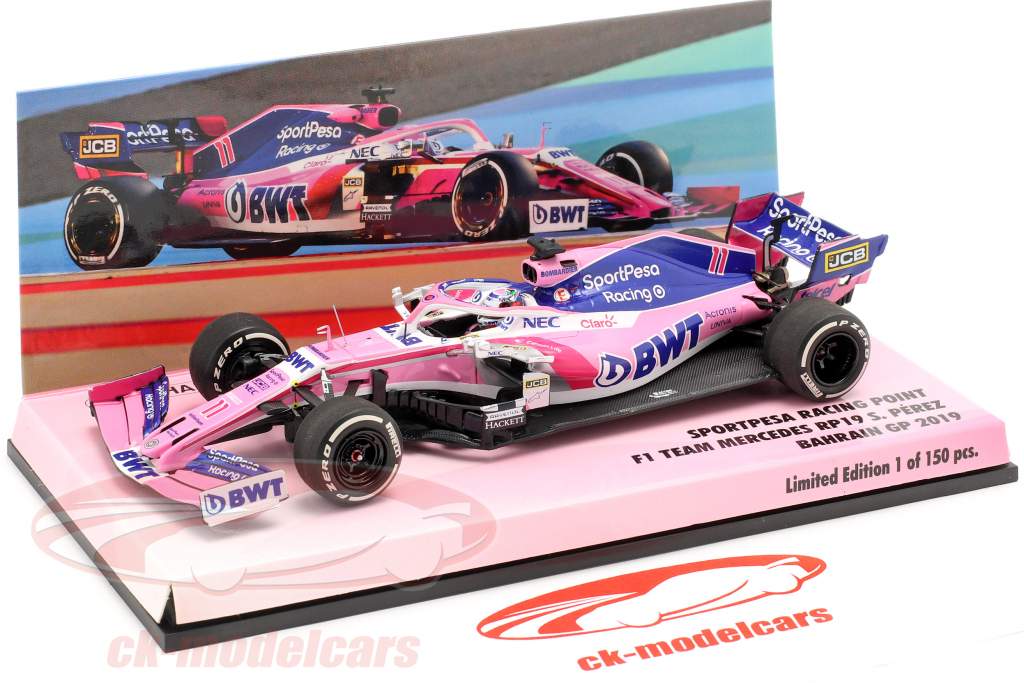 Sergio Perez Racing Point RP19 #11 bahrain GP formula 1 2019 1:43 Minichamps
