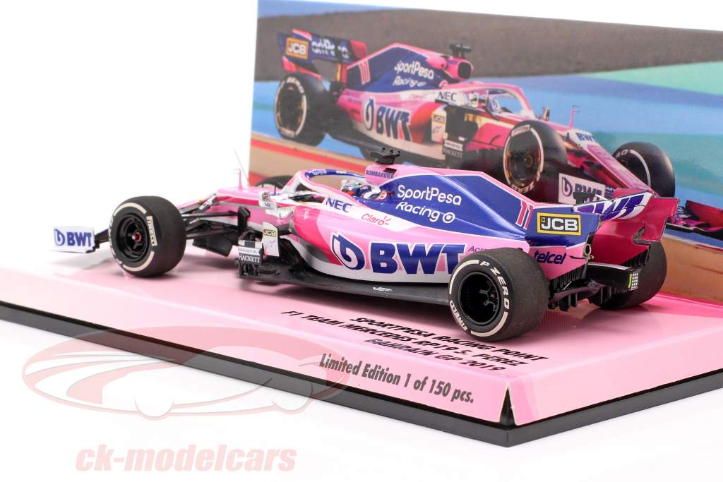 Sergio Perez Racing Point RP19 #11 bahrain GP formula 1 2019 1:43 Minichamps