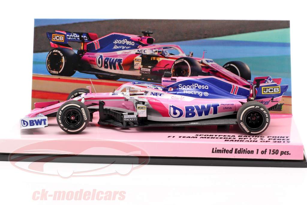 Sergio Perez Racing Point RP19 #11 bahrain GP formula 1 2019 1:43 Minichamps