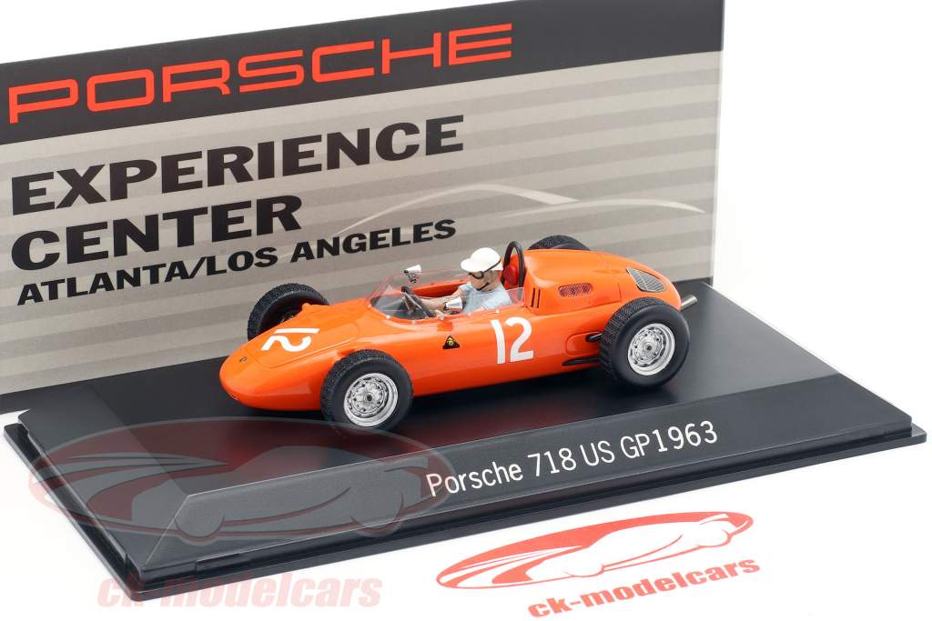 荷兰车手:德·比尔福特~保时捷718 #12 美国大奖赛一级方程式1963年 1:43 Spark