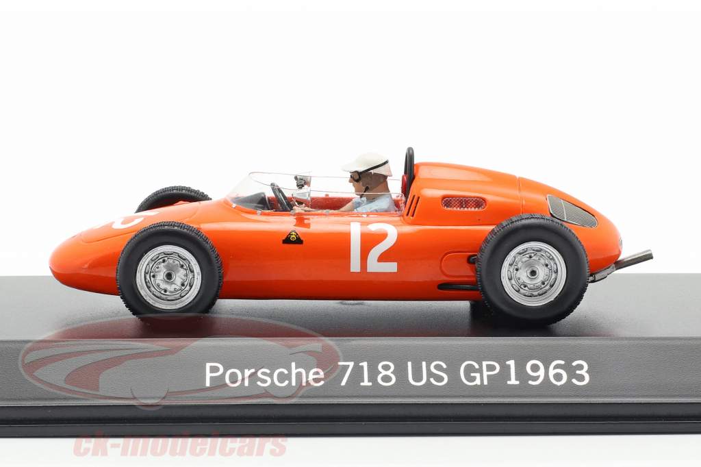 荷兰车手:德·比尔福特~保时捷718 #12 美国大奖赛一级方程式1963年 1:43 Spark