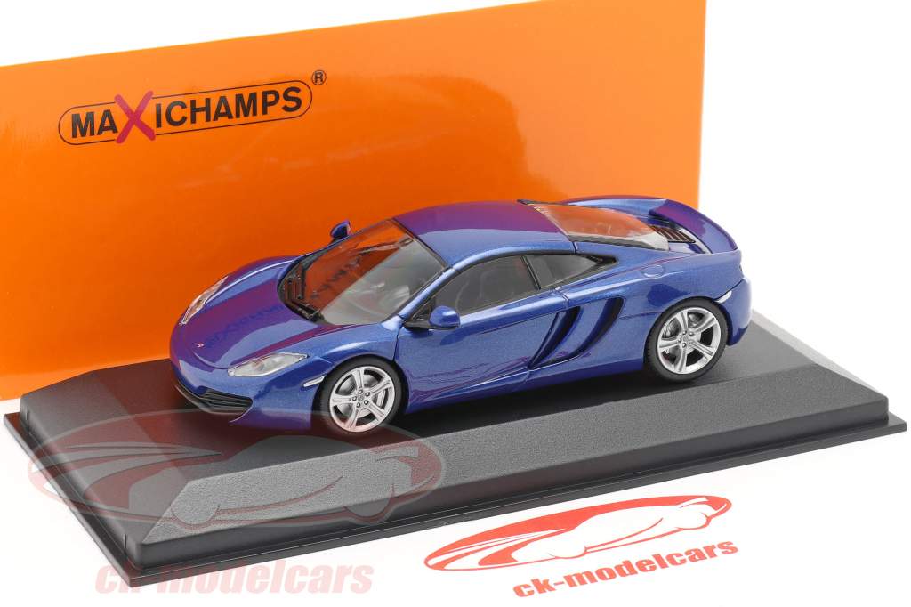 McLaren 12C jaar 2011 blauw 1:43 Minichamps