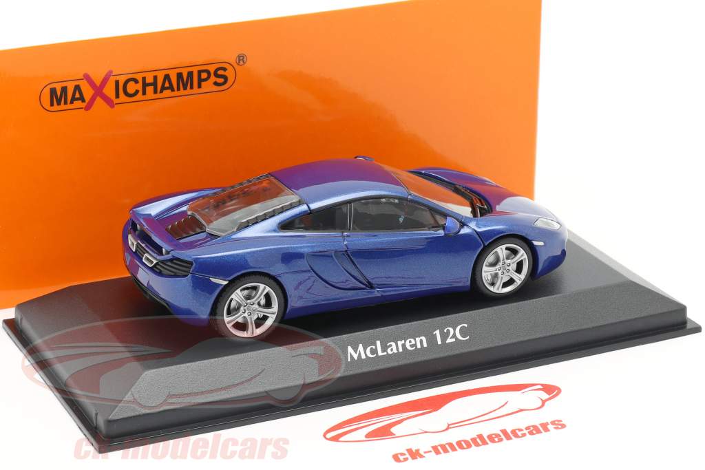 McLaren 12C jaar 2011 blauw 1:43 Minichamps