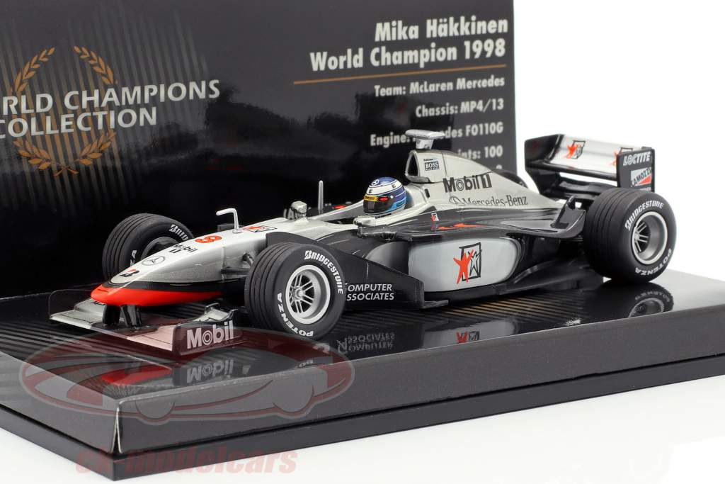 1/43minichamps マクラーレンメルセデスMP4−13　MP4−14 Minichamps 1:43 M. Hakkinen McLaren Mercedes MP4/14 Formula
