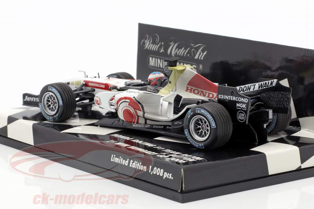Jenson Button Honda RA106 #12 vincitore Ungheria GP formula 1 2006 1:43 Minichamps
