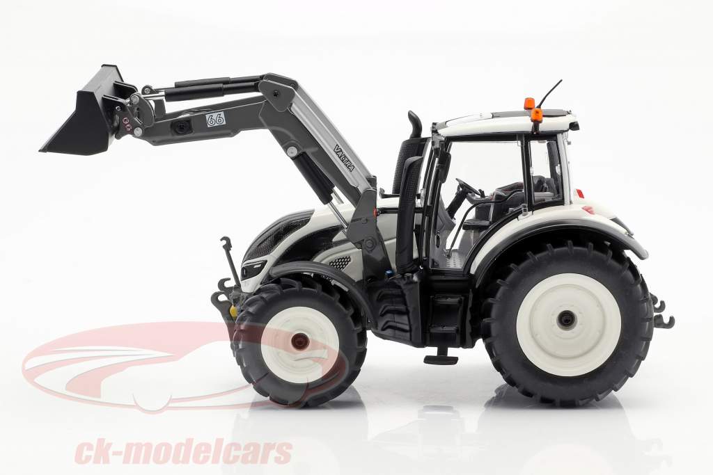 Valtra T174 tractor with front loader white / black 1:32 Wiking