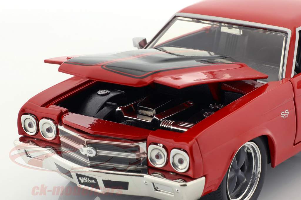 Dom's Chevrolet Chevelle SS Fast and Furious rød / sort 1:24 Jada Toys
