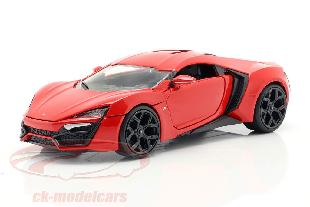 类肯 翰破儿(lykan hypersport)跑车~ 电影:速度与激情7 2015 红色 1:24 佳达 Jada Toys