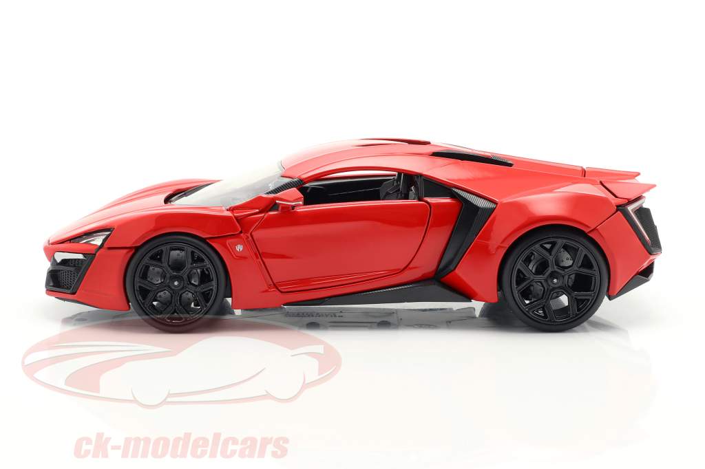 类肯 翰破儿(lykan hypersport)跑车~ 电影:速度与激情7 2015 红色 1:24 佳达 Jada Toys