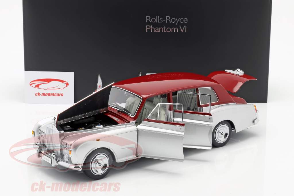 Rolls Royce Phantom VI plata / rojo 1:18 Kyosho