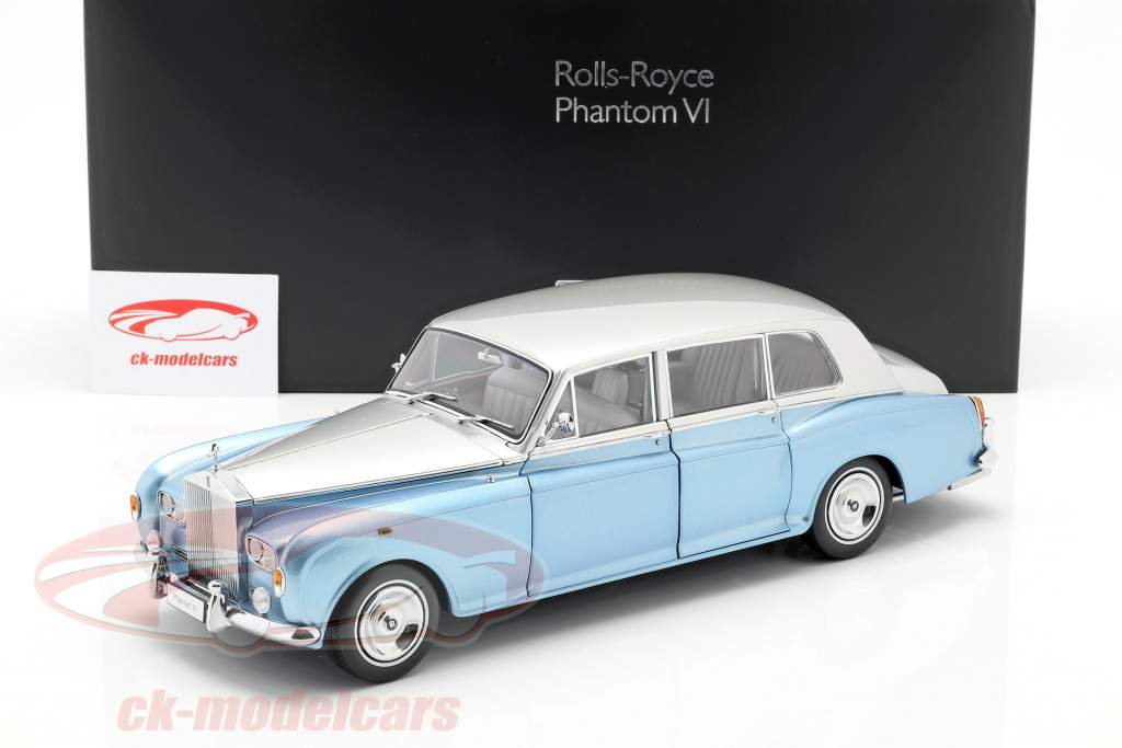 Rolls Royce Phantom VI Azul claro / plata 1:18 Kyosho