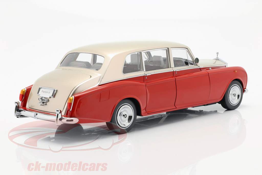 Rolls Royce Phantom VI rød / lys beige 1:18 Kyosho