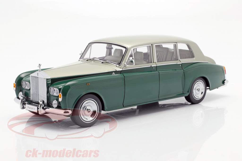 Rolls Royce Phantom VI groen / zilver 1:18 Kyosho