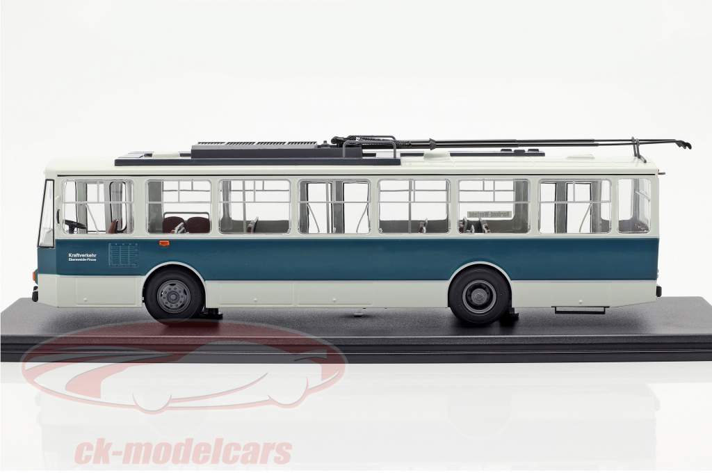 Skoda-14TR O-Bus Eberswalde bianco / verde scuro 1:43 Premium ClassiXXS