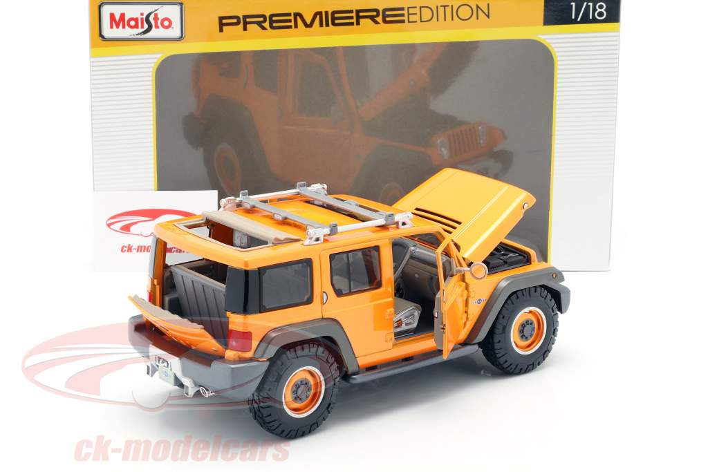 Jeep Wrangler Rescue Concept orange 1:18 Maisto