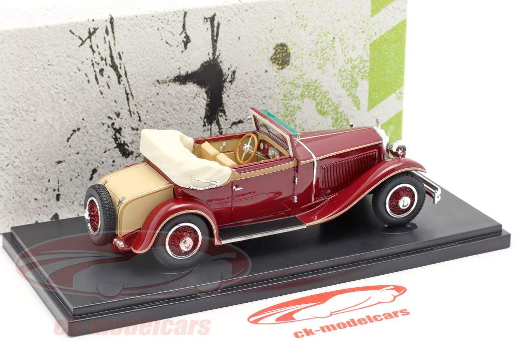 Simson Supra 18/90 Typ A Baujahr 1931 dunkelrot 1:43 AutoCult