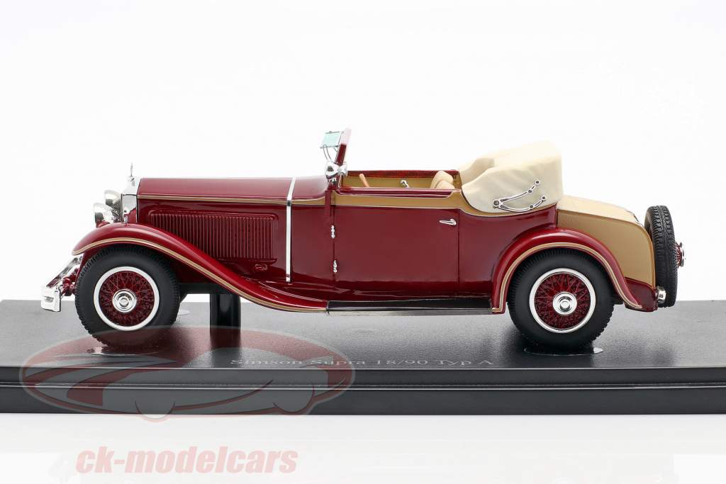 Simson Supra 18/90 Typ A year 1931 dark red 1:43 AutoCult