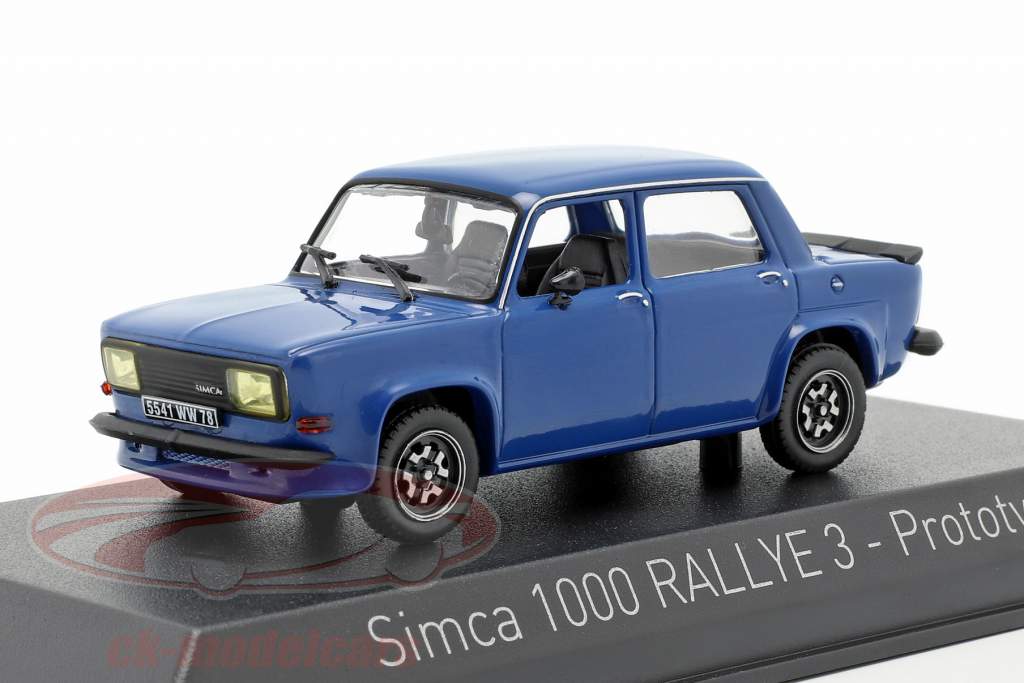 Simca 1000 Rallye 3 прототип Год постройки 1978 Talbot синий 1:43 Norev