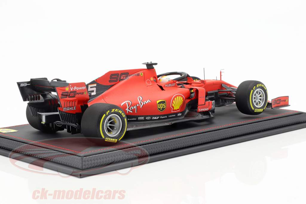 Sebastian Vettel Ferrari SF90 #5 4 ° australiano GP F1 2019 con vetrina 1:18 BBR