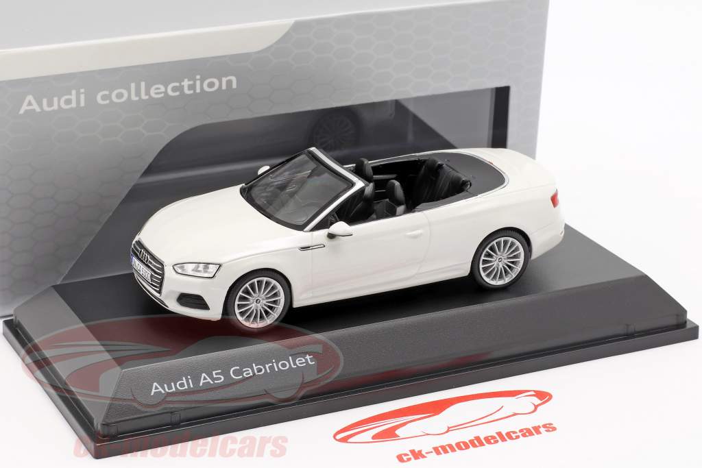 Audi A5 cabriolé ano de construção 2017 tofana branco 1:43 Spark