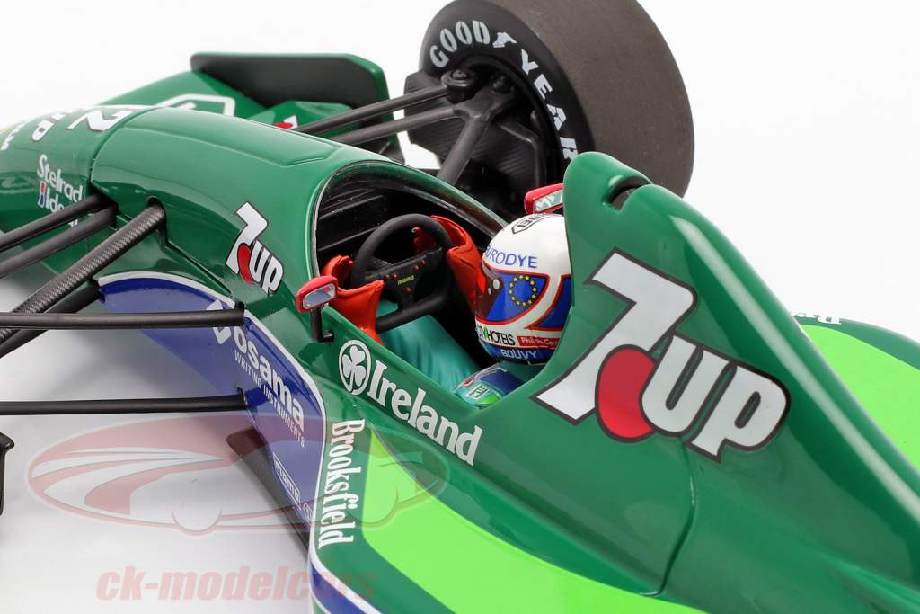 Bertrand Gachot Jordan 191 #32 6e Brits GP F1 1991 1:18 Minichamps
