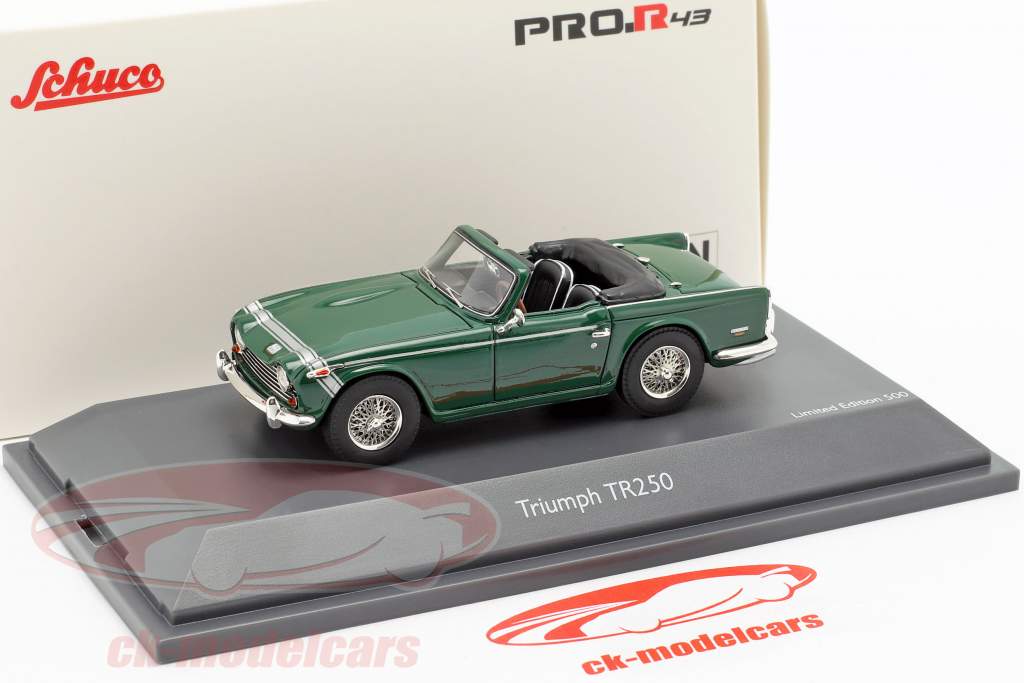 Triumph TR250 british racing vert 1:43 Schuco