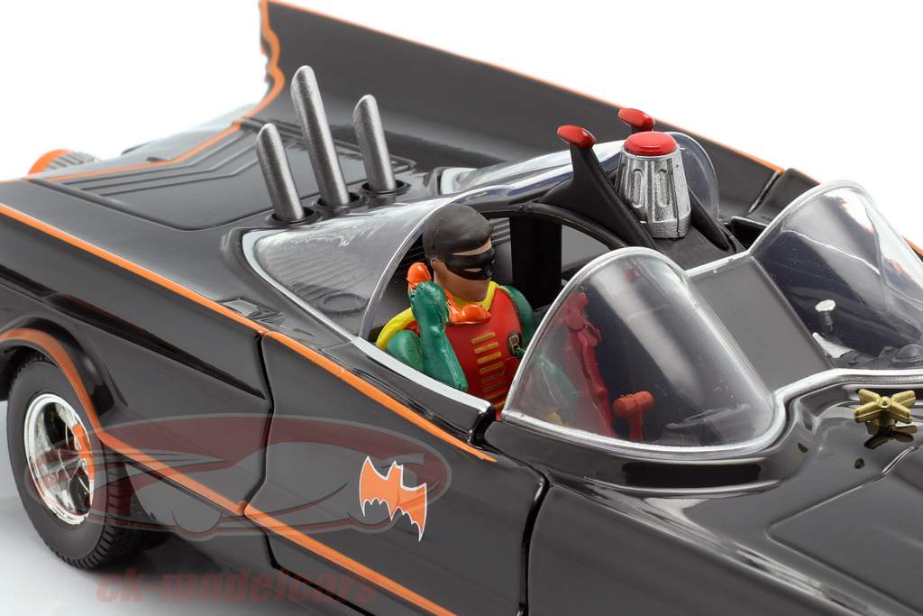 Batmobile avec Batman et Robin figure Classic TV-Serie 1966 1:24 Jada Toys