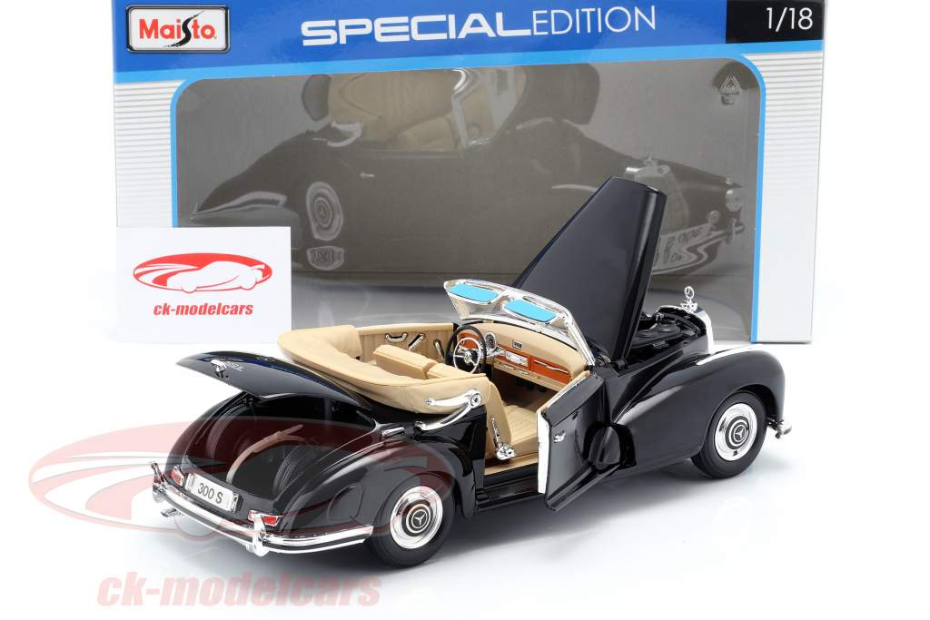 Mercedes-Benz 300S Year 1955 black 1:18 Maisto
