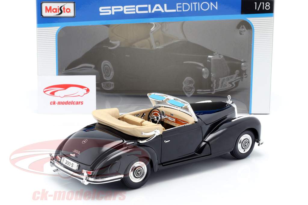 Mercedes-Benz 300S Year 1955 black 1:18 Maisto