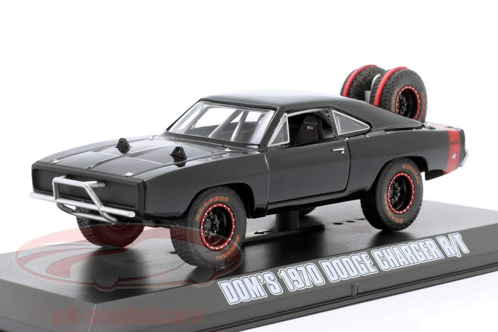 Dom's Dodge Charger R/T Offroad film Fast and Furious 7 2015 zwart 1:43 Greenlight