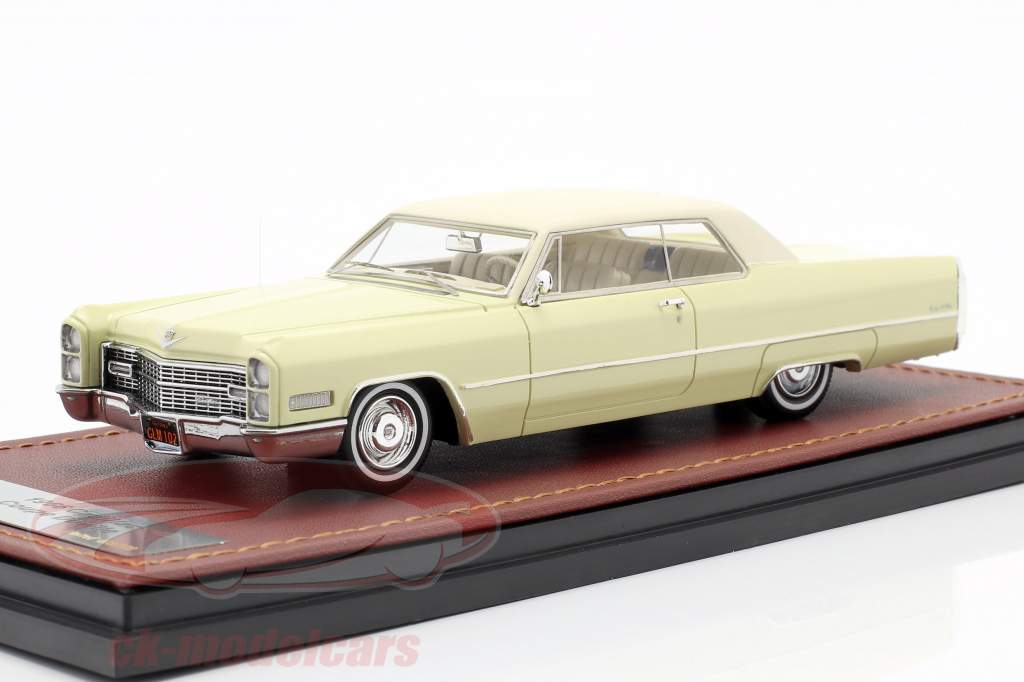 Cadillac Coupe DeVille 築 1966 クリーム 白 1:43 GLM