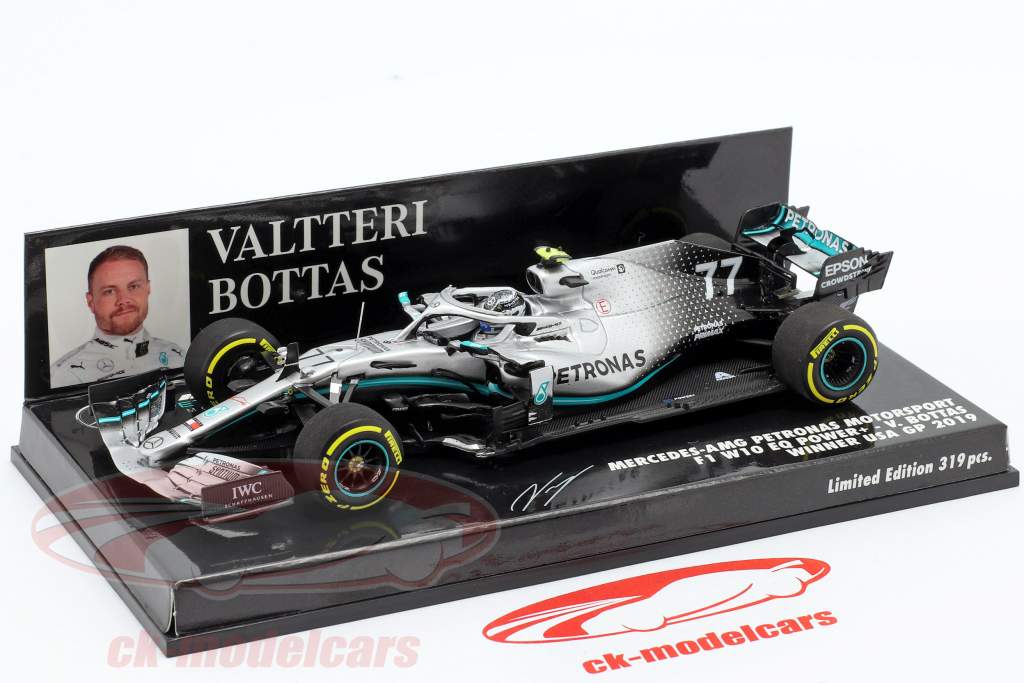 Valtteri Bottas Mercedes-AMG F1 W10 #77 Winner United States GP F1 2019 1:43 Minichamps