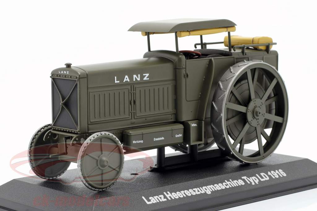 Lanz Typ LD tracteur 1916 olive 1:43 Hachette