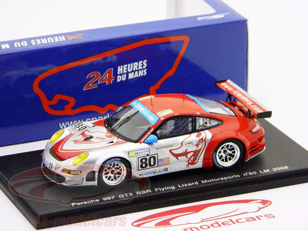 Spark 1:43 ポルシェ997 GT3 RSR＃80フライングリザードモーター