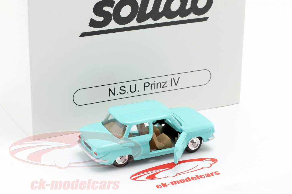 NSU Prinz IV ano de construção 1961 turquesa 1:43 Solido