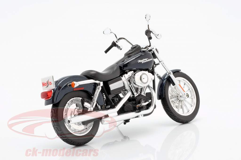 Harley Davidson FXDBI Dyna Street Bob 2006 mørkeblå / sort 1:12 Maisto