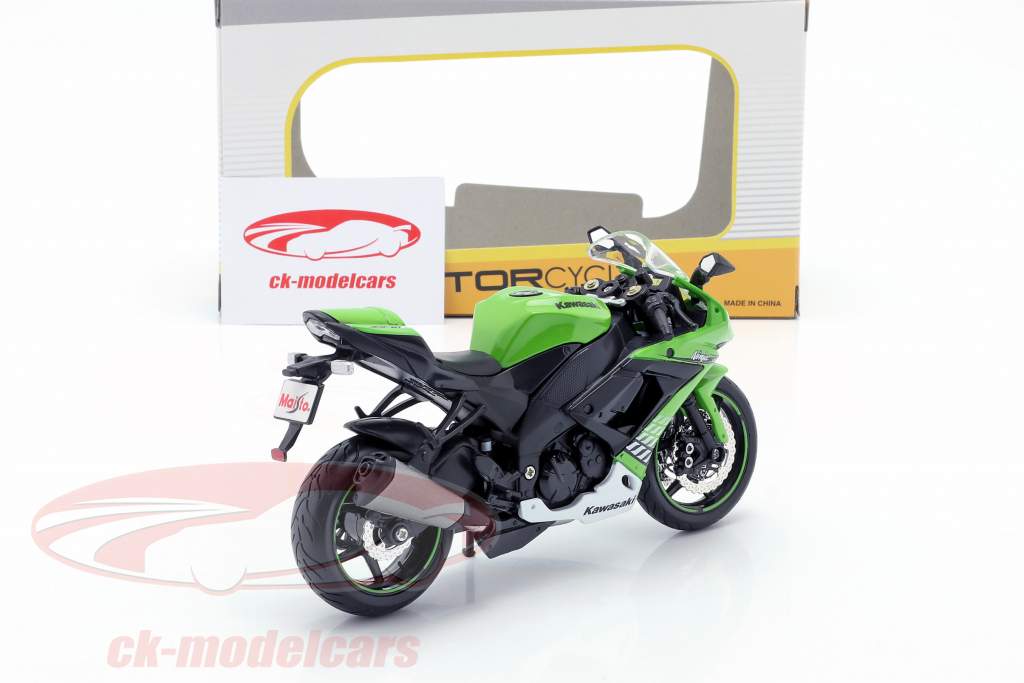 MasaMARICA Maisto 1:12 Kawasaki Ninja ZX-10R year 2010 green / white