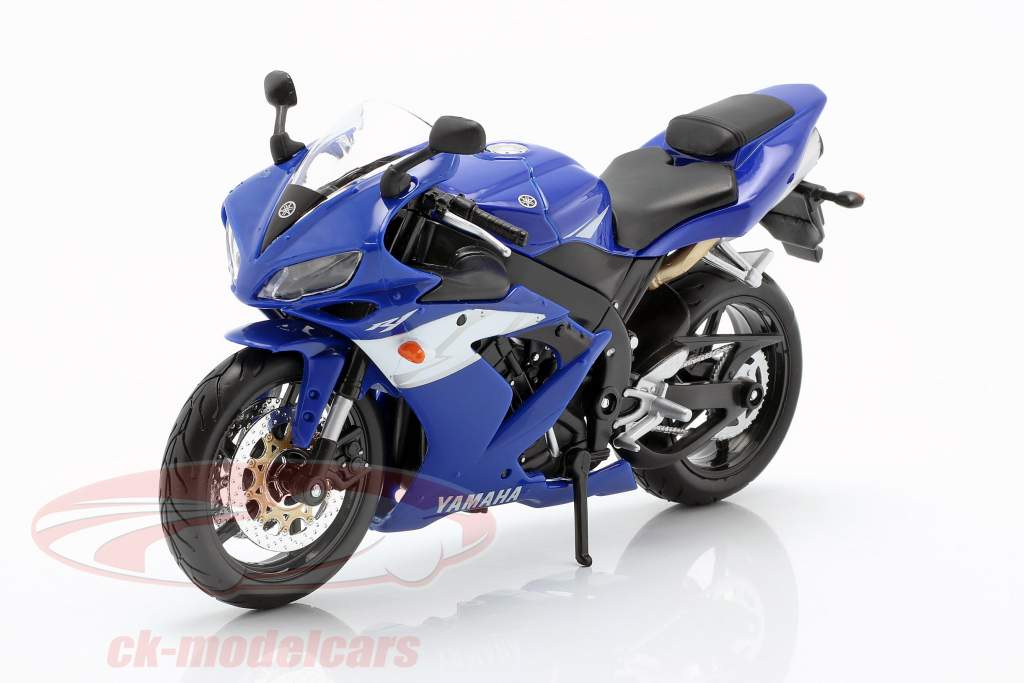 Yamaha YZF-R1 año de construcción 2004 azul / blanco / plata 1:12 Maisto