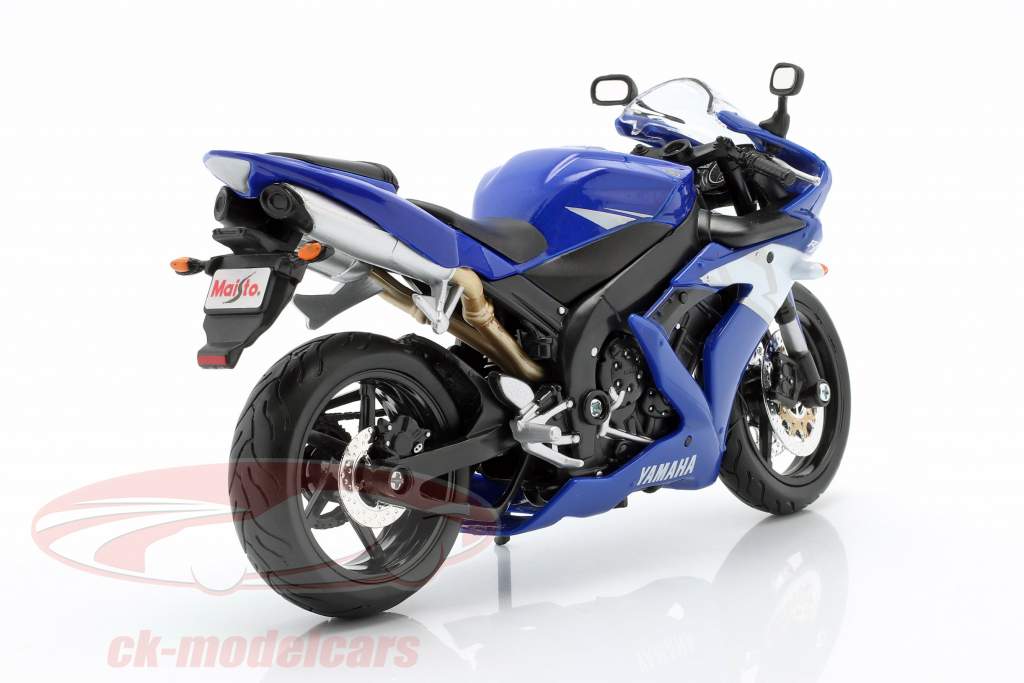 Yamaha YZF-R1 año de construcción 2004 azul / blanco / plata 1:12 Maisto