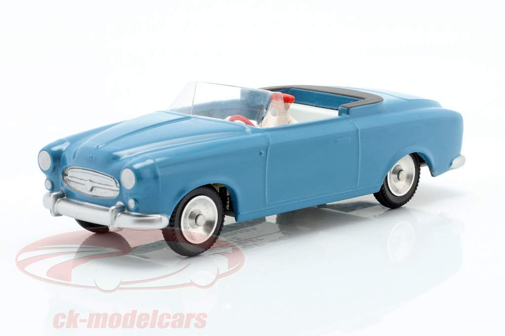 Peugeot 403 Cabriolet Opførselsår 1959 blå 1:43 Solido