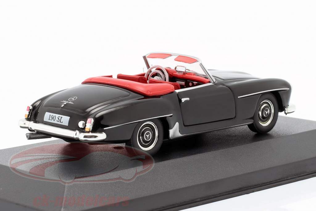 Mercedes-Benz 190 SL (W121) Opførselsår 1955 sort 1:43 Atlas