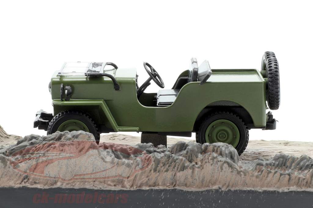ウィリスジープM606ジェームズボンド映画オク​​トパシー茶色​​の車1時43分モデルIxo